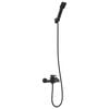 vidaXL Duschhuvud Set Svart G 1/2 tum