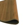 vidaXL Matta rund brun 100 cm bambu