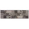 vidaXL K&ouml;ksmatta svart mosaik 150 x 45 cm 100% Polyamid Tv&auml;ttbar