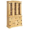 vidaXL Sk&auml;nk Corona brun 112x43x191,5 cm massiv mexikansk furu