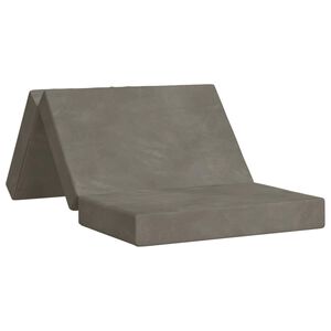 vidaXL F&auml;llbar Soffbed 100 x 67 x 45 cm Ljusgr&aring;