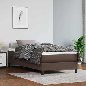 vidaXL Pocketres&aring;rmadrass medium brun 90x200x20 cm konstl&auml;der