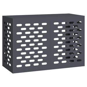 vidaXL T&auml;ckning f&ouml;r Luftkonditionering Antracit 90 x 40 x 60 cm St&aring;l