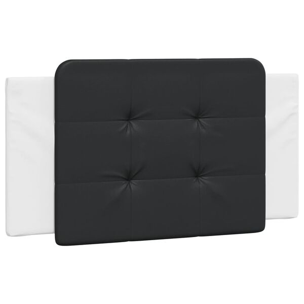 vidaXL Headboard Cushion "Zadar" Black and White 100 cm Faux Leather