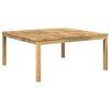 vidaXL Kaffeebord Vit 100 x 100,5 x 45 cm Massivt Akaciatr&auml;