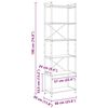 vidaXL Hyllsystem Gr&aring; sonoma 40 x 30 x 85 cm Konstruerat tr&auml;