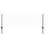 vidaXL Euro Staket med St&ouml;d 25 x 0,6 m PVC-belagda st&aring;l Gr&ouml;n Mesh