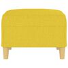 vidaXL Fotpall ljusgul 70x55x41 cm tyg
