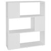 vidaXL Bokhylla/Rumsavdelare vit 80x24x94 cm konstruerat tr&auml;