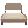 vidaXL Bed Frame "Dover" Cappuccino 80x200 cm Faux Leather