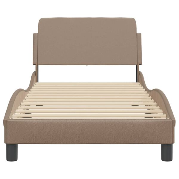 vidaXL Bed Frame "Dover" Cappuccino 80x200 cm Faux Leather