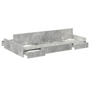 vidaXL F&ouml;rvaringss&auml;ngram Betonggr&aring; 120 x 190 cm Konstruerat tr&auml;