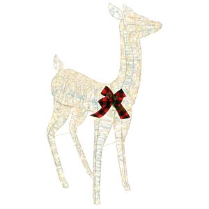 vidaXL 3D Julren LOVIISA 200 LED-lampor Varmvit 96 x 40 x 140 cm