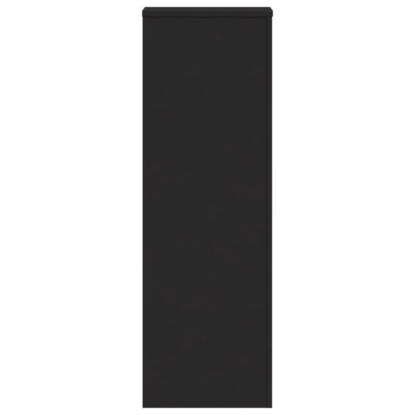 vidaXL V&auml;xtst&auml;ll 2 st svart 33x33x100 cm konstruerat tr&auml;