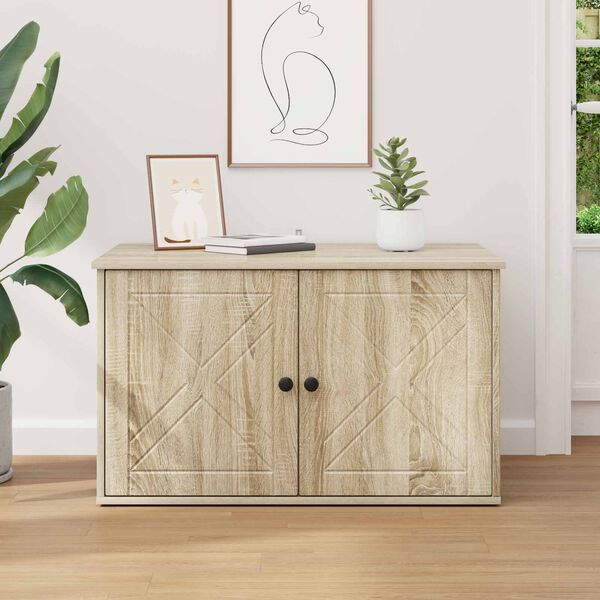 vidaXL Katt hus Sonoma 85 x 55 x 50,5 cm Konstruerat tr&auml;