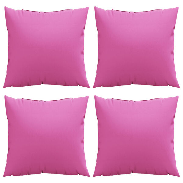 vidaXL Spridda Kuddar Enf&auml;rgad 4 pcs Rosa 40 x 40 cm Polyester Tyg