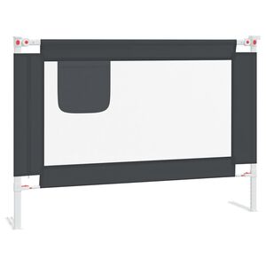 vidaXL S&auml;ngskena f&ouml;r barn m&ouml;rkgr&aring; 90x25 cm tyg
