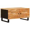 vidaXL Kaffeebord Brun 80 x 50 x 40 cm Massivt mangotr&auml;