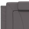 vidaXL Bed "Viana" with Mattress Grey 200x200 cm Faux Leather