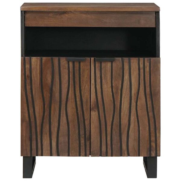 vidaXL Sideboard Brun 60 x 33 x 75 cm massivt mangotr&auml;