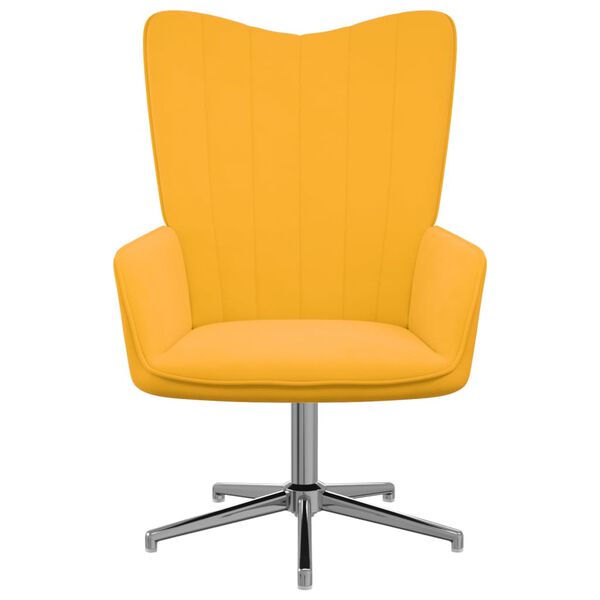 vidaXL Vilstol senapsgul sammet