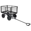 vidaXL Tr&auml;dg&aring;rdsvagn svart 350 kg