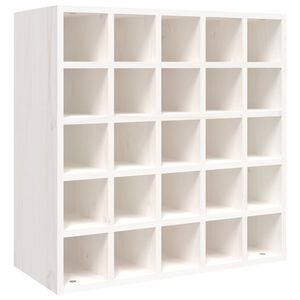 vidaXL Vinsk&aring;p vit 56x25x56 cm massivt tr&auml; furu
