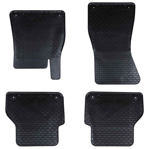 vidaXL Bilmatta 4 pcs Svart Passar Audi A6 / A7 2018-2025 4D Bak. Gummi