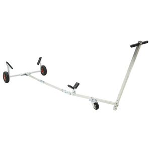 vidaXL Justerbar b&aring;ttrailer med pneumatiska d&auml;ck 200 kg Load Silver