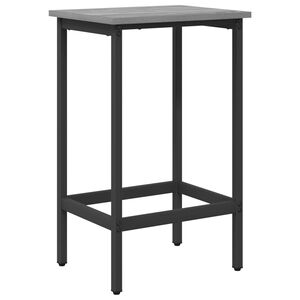 vidaXL Barpall Gr&aring; Sonoma 40 x 32 x 64 cm Konstruerat tr&auml;