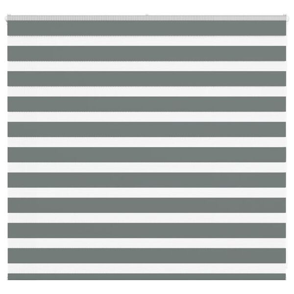 vidaXL Rullgardin zebra m&ouml;rkgr&aring; 165x100 cm tyg bredd 160,9cm polyester