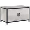 vidaXL K&ouml;ksf&ouml;rvaringssk&aring;p HATTEM Silver 90 x 50 x 53 cm St&aring;l