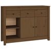 vidaXL Sk&auml;nk honungsbrun 100x35x74 cm massiv furu