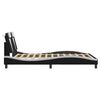 vidaXL Bed Frame "Viana" without Mattress Black and White 120x200 cm Faux Leather