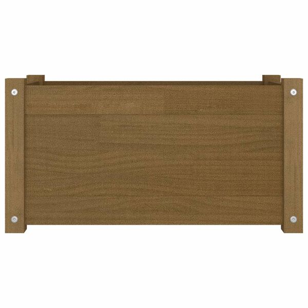 vidaXL Odlingslådor 2 st honungsbrun 60x31x31 cm massiv furu