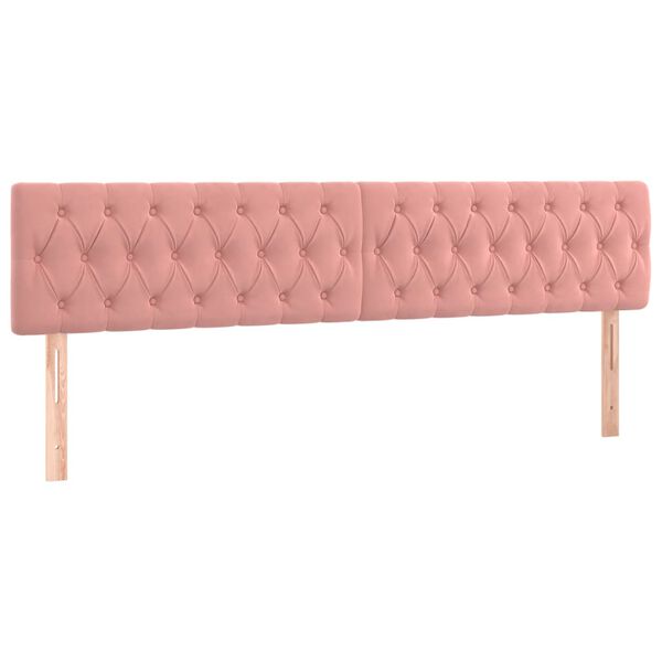 vidaXL S&auml;nggavlar rosa 180x7x78/88 cm sammet