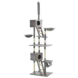 vidaXL Kl&ouml;str&auml;d med sisalpelare 230-260 cm gr&aring;