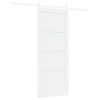 vidaXL Skjutd&ouml;rr 83 x 202 cm Massiv furu Vit