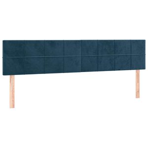 vidaXL S&auml;nggavlar m&ouml;rkbl&aring; 160x5x78/88 cm sammet