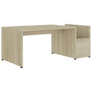 vidaXL Soffbord sonoma-ek 90x45x35 cm konstruerat tr&auml;