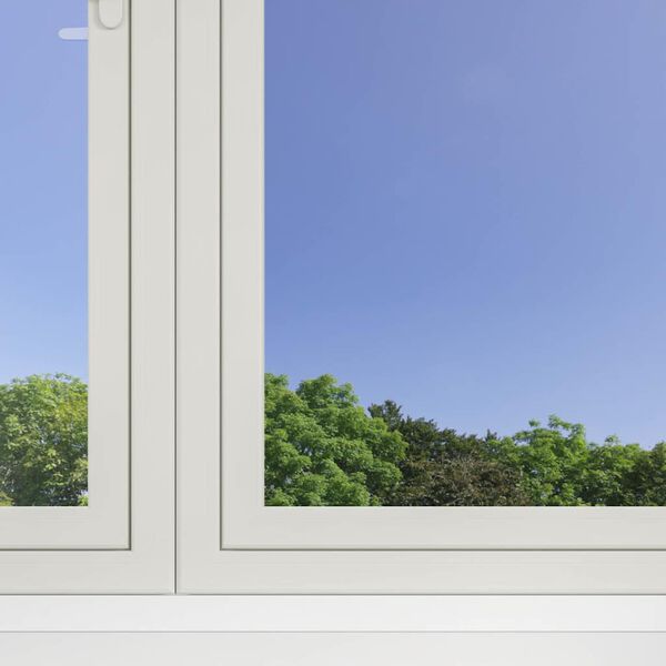 vidaXL Fönsterfilmer 3 st statisk reflektiv effekt silver PVC