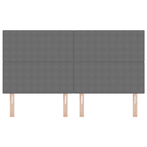 vidaXL Huvudgavel med huvudgavel Ljusgr&aring; 180 cm Konstl&auml;der