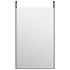 vidaXL D&ouml;rrspegel svart 50x80 cm glas och aluminium