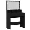 vidaXL Smyckebord Svart Ek 80 x 41 x 134,5 cm Konstruerat tr&auml;
