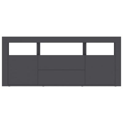 vidaXL TV-bänk grå 120x30x50 cm spånskiva