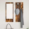 vidaXL V&auml;ggmonterad Kl&auml;dh&auml;ngare med hylla R&ouml;kt ek 70 x 10 x 90 cm