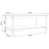 vidaXL Soffbord 110x55x45 cm massiv furu