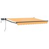 vidaXL Manuell utdragbar markis med LED-lampor Sand