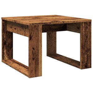 vidaXL Sidobord &aring;ldrat tr&auml; 50x50x35 cm konstruerat tr&auml;
