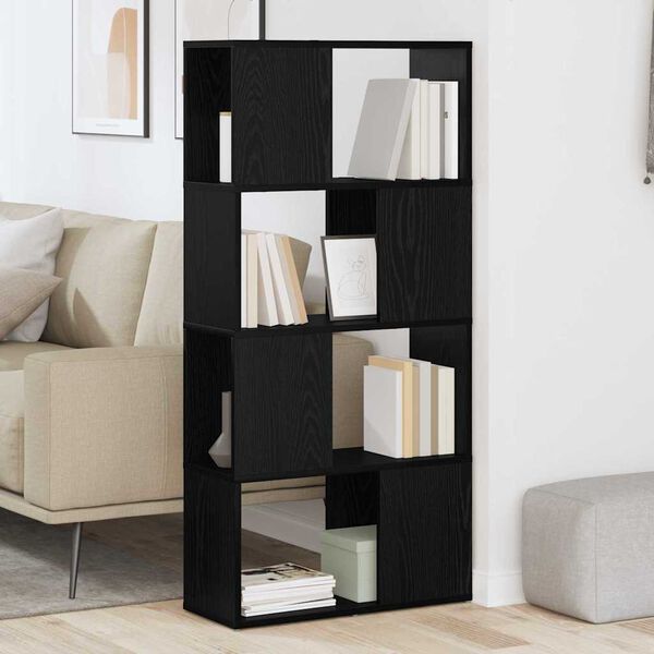 vidaXL TV-bänkset Svart 60 x 24 x 125,5 cm Konstruerat trä